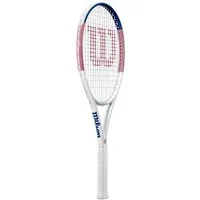Wilson Tennisschläger Allure 105in/295g/Freizeit 2025 weiss/rosa/blau - besaitet
