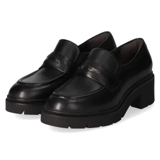 Tamaris Loafer  Schwarz - Gr. 37 -  Textil und Synthetik