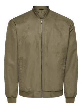 ONLY&SONS - ONSLUCAS FAKE SUEDE BOMBER OTW NOOS - Gr. - M