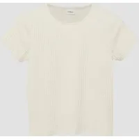 s.Oliver Kurzarmshirt T-Shirt T-Shirt mit Rippstruktur