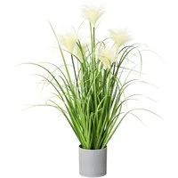 Kunstgras Riedgras, OTTO home, Höhe 66 cm, im grauen Kunststofftopf