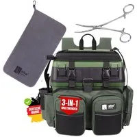 Zite Angelkoffer Multi Angel-Koffer-Rucksack - mit Microfaser Handtuch & Hakenlöser