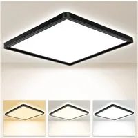 Ophy LED Deckenleuchte Quadratische LED Deckenleuchte (30 cm) – 3200 lm, flach, 3 Farbtemperaturen (3000/4000/6000 K), IP54 wasserfest – modern für Schlafzimmer & Wohnräume