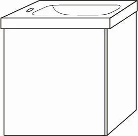 Sanipa Waschtischunterbau links 3way (BP460) BP4601B