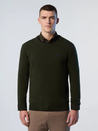 North Sails Pullover Rundhalsausschnitt mit gesticktem Logo
