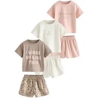 Next Pyjama Kurze Schlafanzüge, 3er-Pack (6 tlg)
