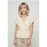 Vero Moda Rüschenbluse VMSIV IVANA CS TOP WVN Baumwolle
