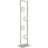NOWA Stehlampe NANDA, ohne Leuchtmittel, Stehleuchte,Sand,Wohnraum,Schlafzimmer,Glaskugel opal,Flur,modern