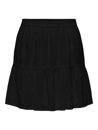 ONLY - ONLDEFFIE DOBBY SHORT SKIRT WVN black - Gr. - S