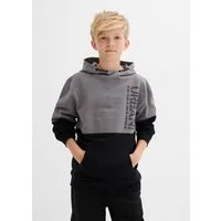 bonprix Kapuzensweatshirt normale Passform, modernes Colorblocking-Design, aus Baumwolle