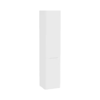 VitrA New Integra Round Hochschrank mit Wäschekorb 40 x 37 x 180 cm (BxTxH) Weiß Matt,80010 80010