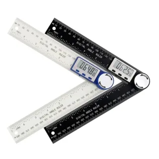 2-in-1 Digital Angle Finder Protractor with 7 Inch/200mm Ruler Spill-Proof Design for Woodworking Carpenter Construction