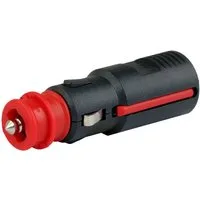 Hama Zigarettenanzünder-Verteiler KFZ Universal-Stecker Zigarettenanzünder-Stecker (1-St., 1x Zigarettenanzünderstecker), Max. 16A 6V 12V 24V Auto PKW LKW Wohnmobil Camper 21mm + Normsteckdose