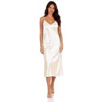 EloModa Negligé Damen Negligé Nachtwäsche Nachtkleid Dessous Satin, S M L XL 2XL (1-tlg)