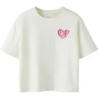 Name It T-Shirt NKFFANNI SS NREG SH TOP PS vorne und hinten mit Glitzermotiv