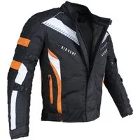 Alpha Speeds Motorradjacke Herren Motorrad Biker Textil Jacke Wasserdicht Jacke mit Protektoren Belüftungssystem, Innenjacke ist trennbar: All Season, SLIM Orange
