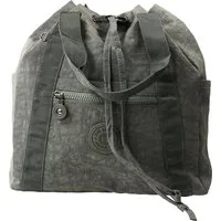 BAG STREET Cityrucksack Bag Street Rucksack Crinkle Nylon grau, Damen, Jugend Cityrucksack, Freizeithandtasche Nylon, grau 33cm hoch