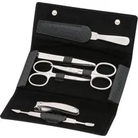 ERBE Maniküre-Etui Lederetui mit Druckknopfverschluss, 7 tlg., bestückt mit Solinger Premium Stahlwaren