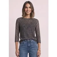 STREET ONE Print-Shirt aus elastischem Materialmix