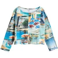 Next Sweater Lässiges Sweatshirt mit Print (1-tlg)
