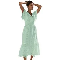 LIPSY Blusenkleid Lipsy Midikleid mit Flatterärmeln, Regular (1-tlg)