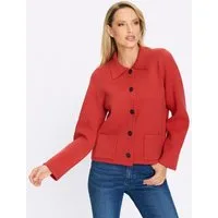 heine Strickjacke Strickjacke Langarm Jacquard, Milanorib