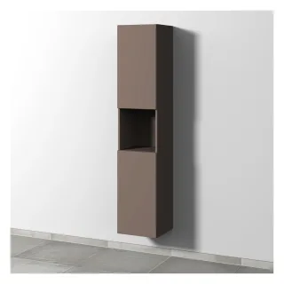 Sanipa 3way Hochschrank mit 2 Türen und 1 offenem Fach, Taupe-Matt SP1141T