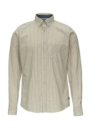 s.Oliver Red Label - Slim Fit: Hemd aus Baumwollstretch beige - Gr. - L