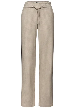 Street One - Straight Leg Hose cotton beige - Gr. - 30