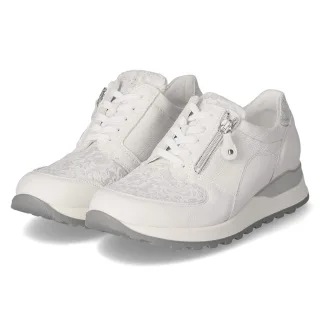 Waldläufer Low Sneaker HIROKO  Weiß - Gr. 37,5 -  Textil