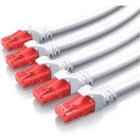 CSL LAN-Kabel, CAT.6, RJ-45 (Ethernet) (25 cm), CAT 6 Netzwerkkabel UTP Gigabit 1000 Mbit/s Patchkabel - 0,25m