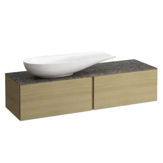 LAUFEN Waschtischunterschrank und Waschtischplatte ALESSI 500x1600x370  H4323420972501
