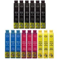 inkpro 15 Druckerpatronen 604XL kompatibel mit Epson 604 XL, Tintenpatrone (für XP-2200, XP-2205, XP-3200, XP-3205, XP-4200, XP-4205, WF-2910 DWF, WF-2930 DWF, WF-2935 DWF, WF-2950 DWF, 15-tlg., 6 x Schwarz und je 3 x Cyan, Magenta, Gelb)