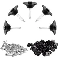 Windhager Hochbeet Befestigungsnägel für Hochbeet Noppenfolie 100 Stk. (100 St), robuste Stahl Dichtnägel für Noppenbahn 3,5 x 30 mm