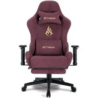 symino Gaming-Stuhl Premium Alcantara Stoff, ergonomischer, Serie MP