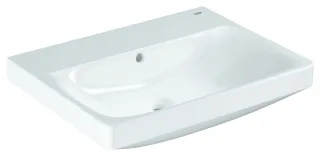 GROHE Waschtisch Euro Keramik 102417 60cm ohne Hahnloch m. Überlauf alpinweiß, 102417SH00 102417SH00