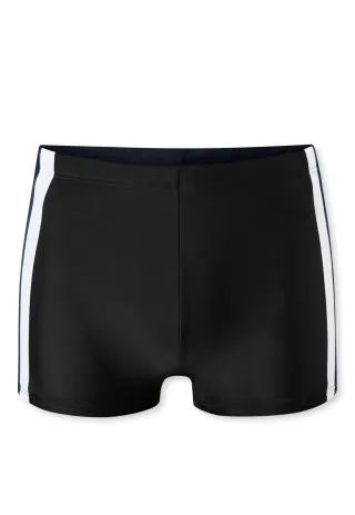 SCHIESSER - Badehose mit Bein schwarz - Gr. - 8