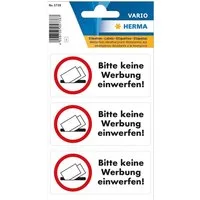 HERMA Etiketten HERMA Hinweisetiketten "Bitte keine Werbung einwerfen"