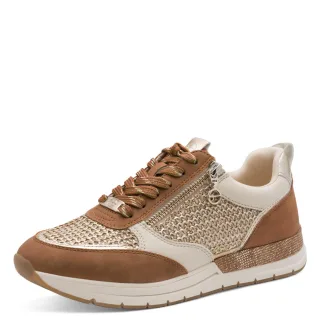 Tamaris - Da.-Schnürer cognac comb - Gr. - 39