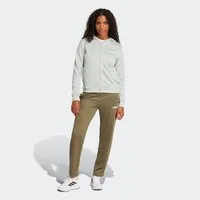 adidas Sportswear Trainingsanzug ESSENTIALS LINEAR (2-tlg), zweiteiliges Set, für Laufen, aus Polyester, mit Rippbündchen