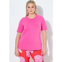 Ulla Popken T-Shirt T-Shirt Slim Rundhalsausschnitt Halbarm