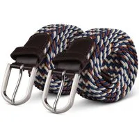 hemmy Fashion Stoffgürtel dehnbar elastisch (2-St) ohne Löcher, stufenlos, viele verschiedene Farben/Designs