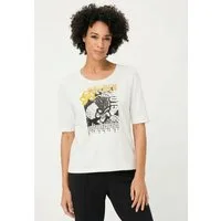 Olsen T-Shirt Shirt mit Placement-Print und 1/3-Ärmeln