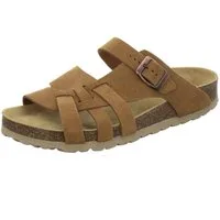 AFS-Schuhe 212284 Kralle Pantolette für Damen mit Fußbett, bequeme Sandalen aus Leder