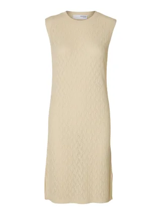 SELECTED WOMEN - SLFAGNY SL KNIT DRESS birch - Gr. - S