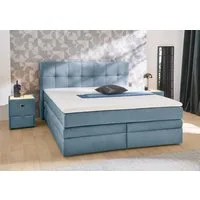 Jockenhöfer Gruppe Boxspringbett AMY mit Bettkasten, inkl. Taschenfederkernmatratze Härtegrad H3-H4, mit 6 cm Kaltschaum-Topper, Samt-Bezug, 180x200 und 200x200 cm