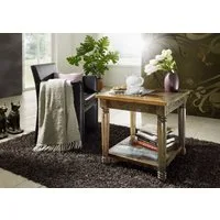 Massivmoebel24 Couchtisch Couchtisch Altholz 60x60x60 mehrfarbig lackiert FABLE #14
