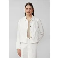 s.Oliver Funktionsjacke Indoor-Jacke Verkürzte Jeansjacke mit Hemdkragen