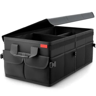 Premium Foldable Car Boot Organiser Large Capacity Oxford Fabric Non Slip Design Collapsible Storage Bag with Multiple C