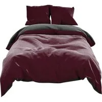 Visaggio Bettwäsche Winter Teddy Plüsch, Fleece, 4 teilig, Flauschig warmes Cashmere Touch, Einfarbig Wende